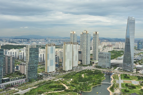 송도 개발 사업 전경