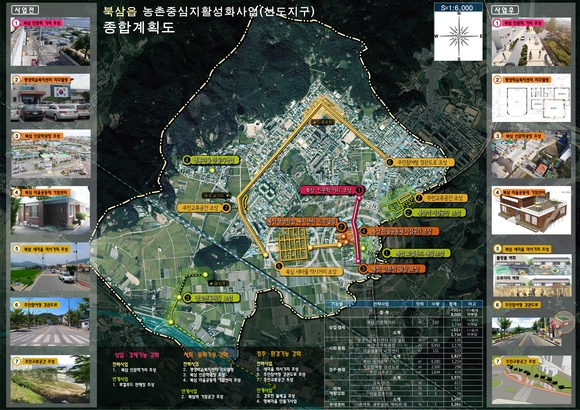 칠곡군 북삼읍 ‘농촌중심지 활성화사업’ 종합계획안. <이미지=경상북도>