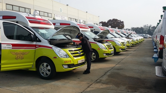 경북소방본부에 배치된 최신형 구급차. <사진=경상북도>