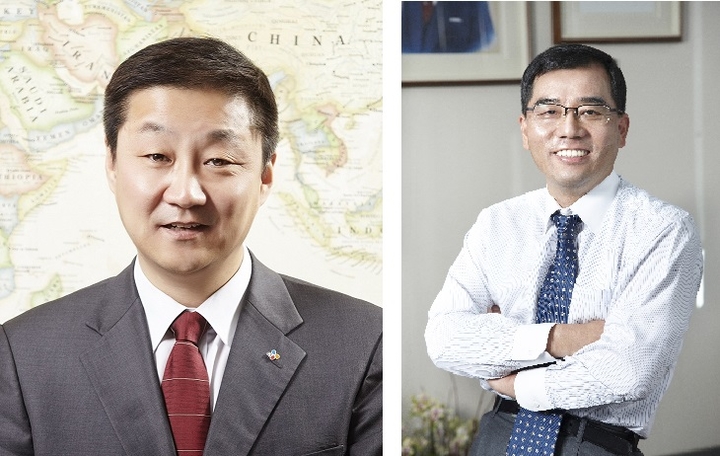 CJ그룹 제공= <좌>신현재 CJ제일제당 대표이사, <우> 강신호 CJ제일제당 식품사업부문 총괄부사장