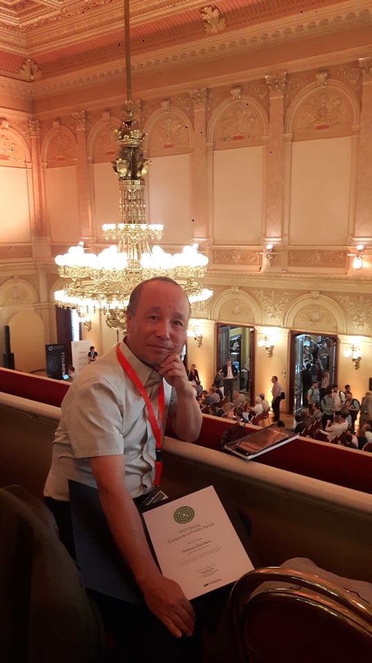 PPCF Dendy Europe-Asia Pacific Award 수상한 권오진 교수. 대구대 제공.