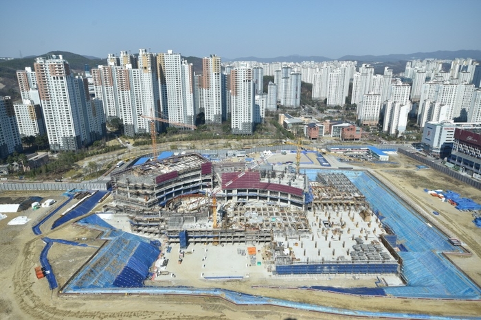 경기도 광교신청사 공사현장