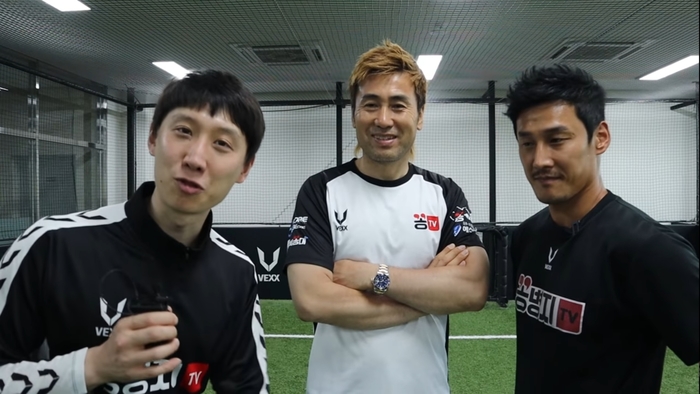 김병지는 지난 3월 이강인에 대한 강점을 전 축구선수 김형범과 함께 말하며 이강인에 대해 분석했다. 이외에도 경기에 관한 솔직한 자신의 의견을 말하며 팬들의 공감을 사고 있다. 사진='꽁병지tv' 영상 캡쳐